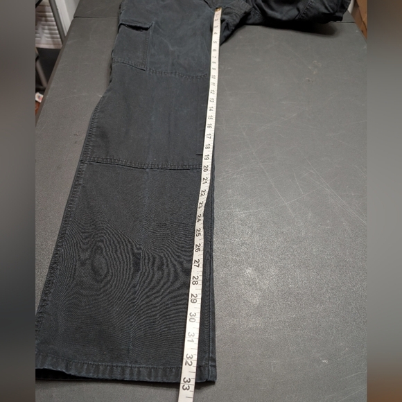 5.11 Tactical Black Cargo Pockets Cotton Canvas Work Wear Pants Size 8 Long - Picture 7 of 8
